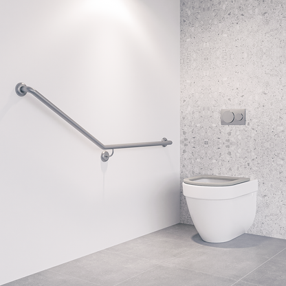 Antimicrobial Coated Accessible Right Hand 30° Grab Rail