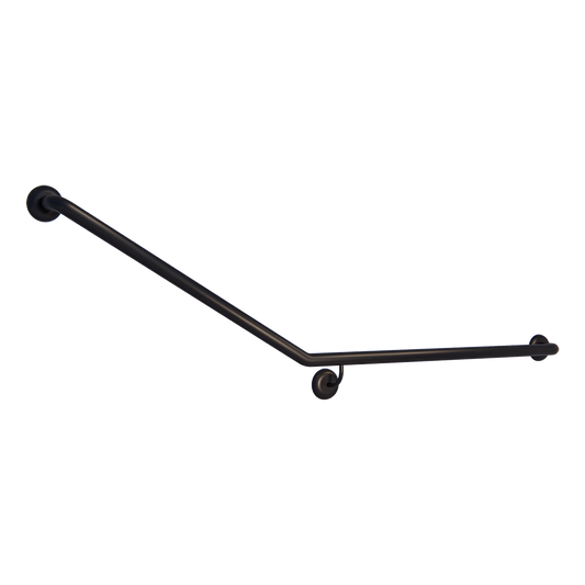 Accessible Right Hand 30° Grab Rail, Concealed Fix Designer Black