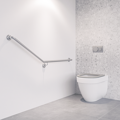 Accessible Right Hand 30° Grab Rail, Concealed Fix SS