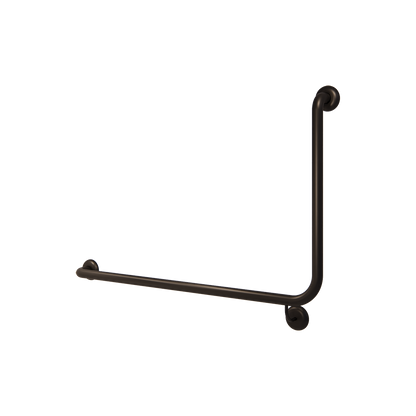 Accessible Left Hand 90° Grab Rail, Concealed Fix Designer Black