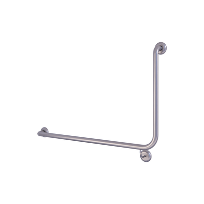 Accessible Left Hand 90° Grab Rail, Concealed Fix SS