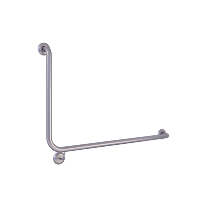 Bariatric 90° Flush Mount Side Wall Right Hand Grab Rail – 950mm x 600mm, Satin Stainless Steel