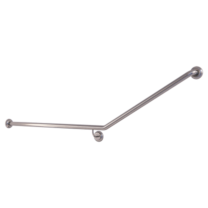 Accessible Left Hand 30° Grab Rail, Concealed Fix (Rear Wall Mount) SS