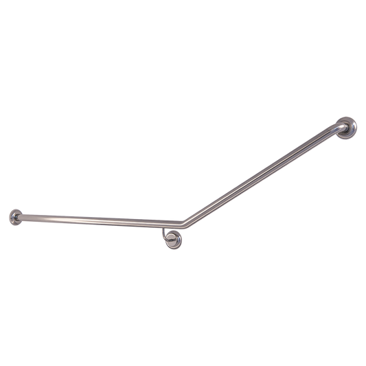Accessible Left Hand 30° Grab Rail, Concealed Fix (Rear Wall Mount) SS