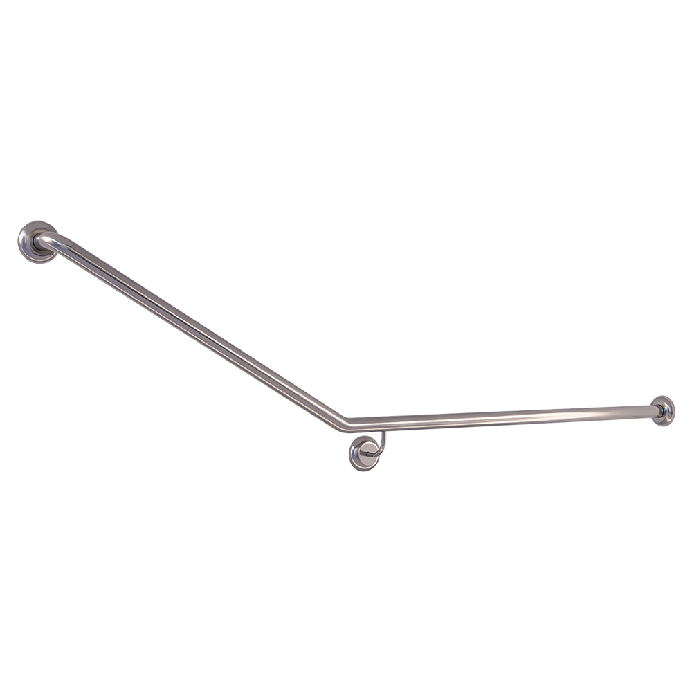 Accessible Right Hand 30° Grab Rail, Concealed Fix (Rear Wall Mount) SS
