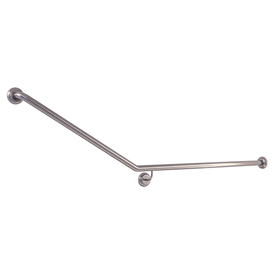 Accessible Right Hand 30° Grab Rail, Concealed Fix (Rear Wall Mount) SS