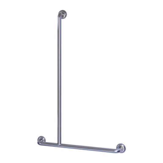 Accessible Shower Inverted “T” Left Hand Grab Rail, Concealed Fix SS