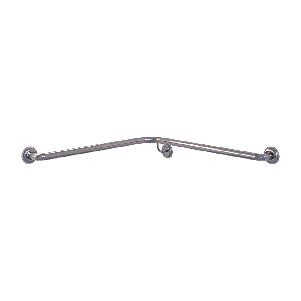 Corner Shower Grab Rail Left Hand - 750mm x 750mm SS