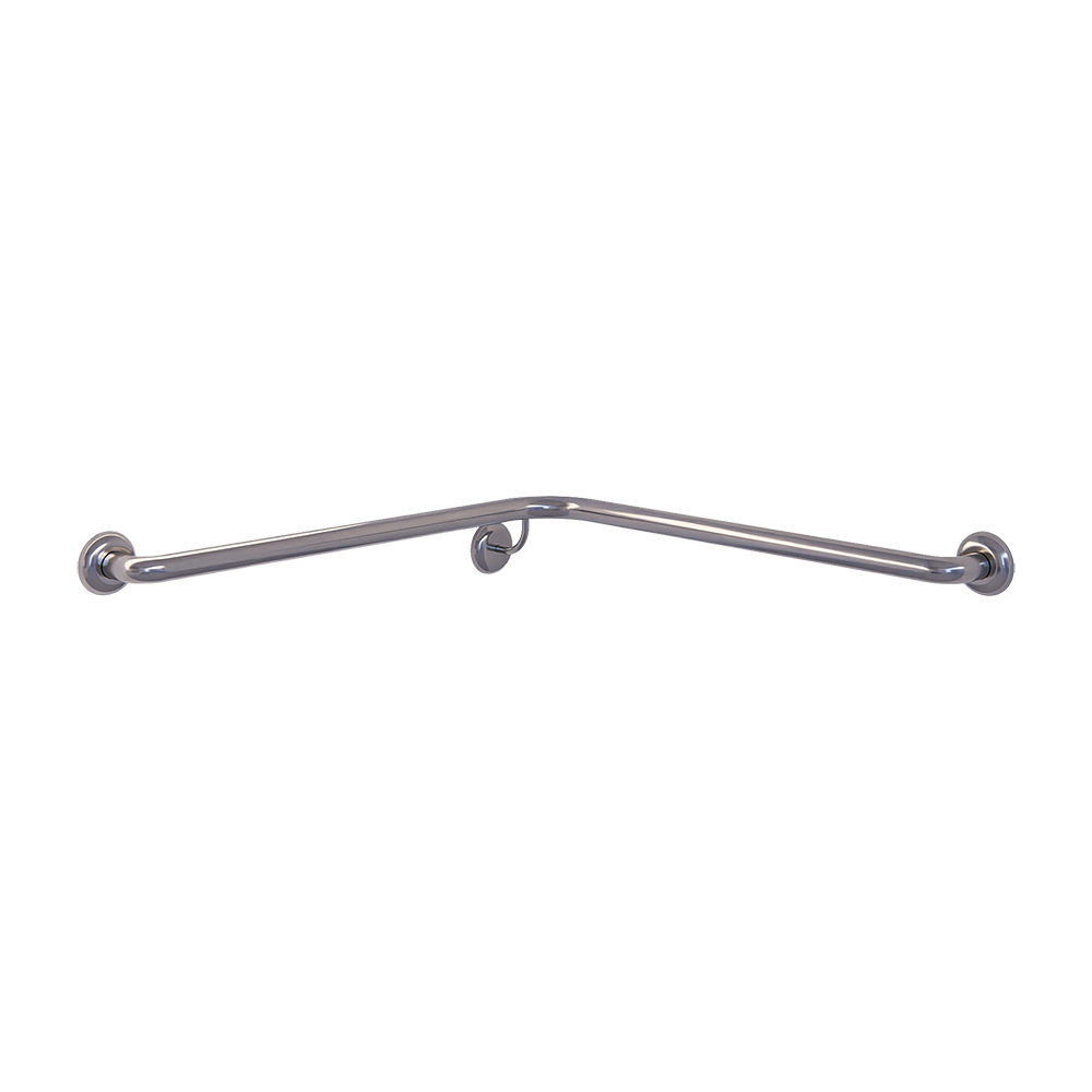 Corner Shower Grab Rail Right Hand - 750mm x 750mm SS
