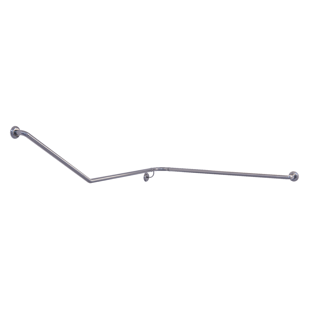 Accessible Wrap Around Right Hand 30° Grab Rail, Modular, Concealed Fix SS