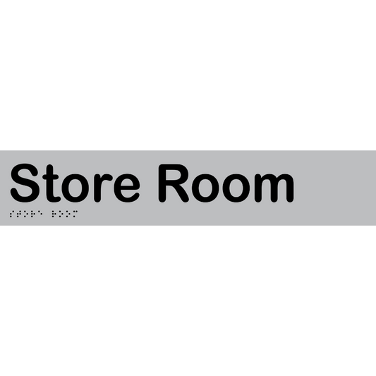 Store Room – 375mm x 75mm – Stainless Steel with Black Infill