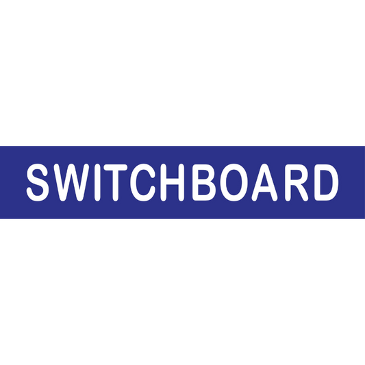 Switchboard, No Braille - Vinyl - Black with White Infill