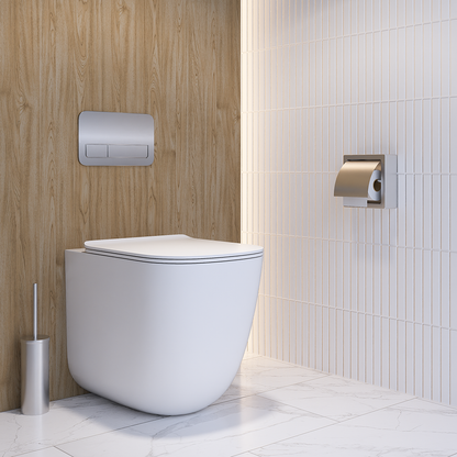 Surface Mounted Single Roll Toilet Roll Holder with Hood SS