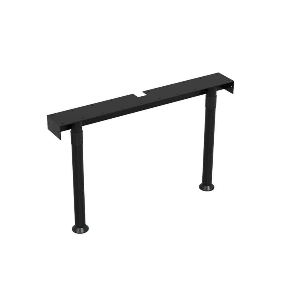 Adjustable Island Bench Seat Bracket. Approx. 20-25mm Adj Ext -  Finish: Designer Black