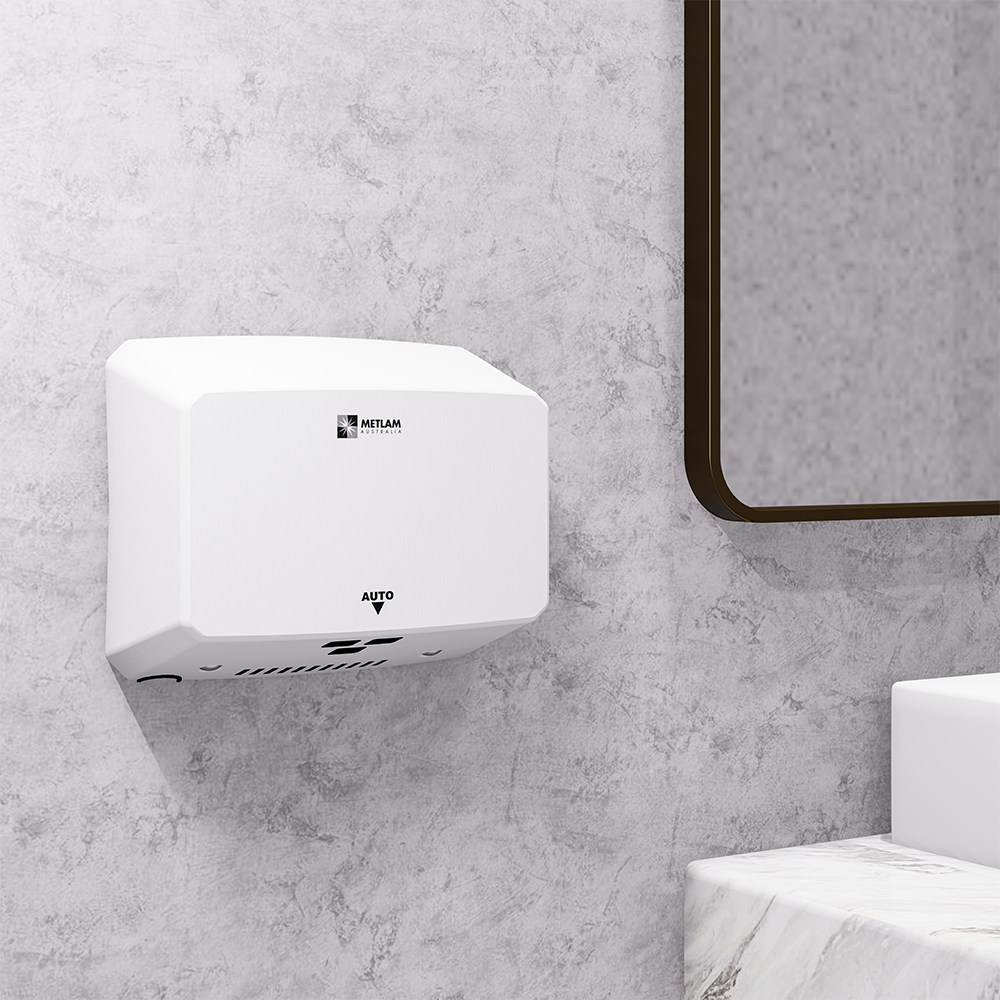 EcoSlender Slimline Automatic Operation Hand Dryer PC White