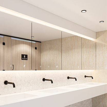 Metlam Integrated Mirror Fronted Cabinet - Integrating Soap Dispenser, Paper Towel & Hand Dryer