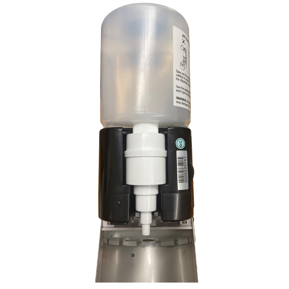 Surface Mounted Sensor Operated Hand Sanitiser Dispenser – 800mL Capacity. Finish: Designer Black