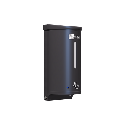 Hygiene Station with Stainless Steel Stand & Sanitiser Dispenser - Finish: Designer Black