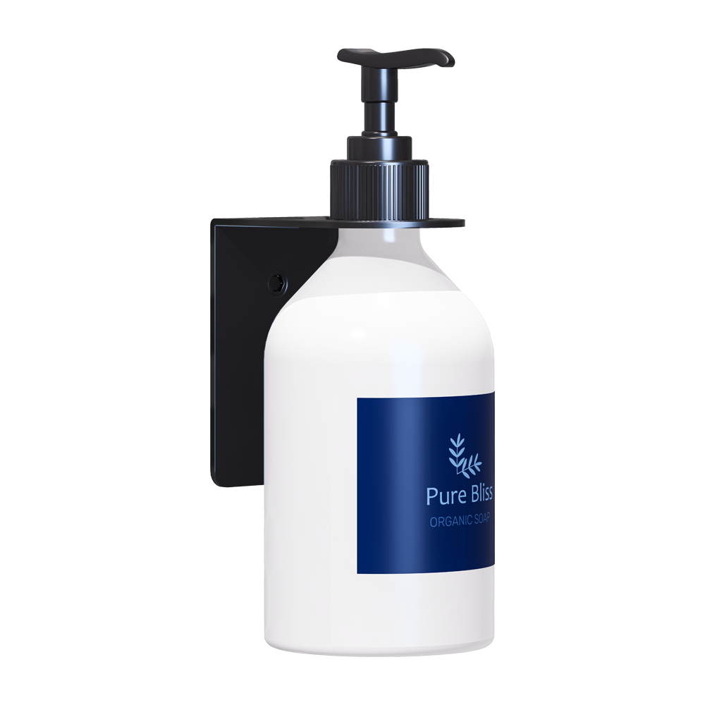 Single Soap Bottle Holder - to suit 29mm or smaller bottle neck, Finish: Designer Black