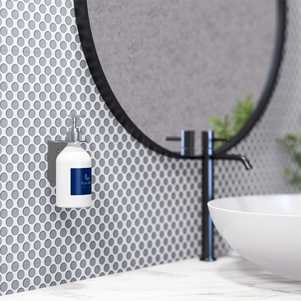 Single Soap Bottle Holder - to suit 29mm or smaller bottle neck, Finish: Satin Stainless Steel