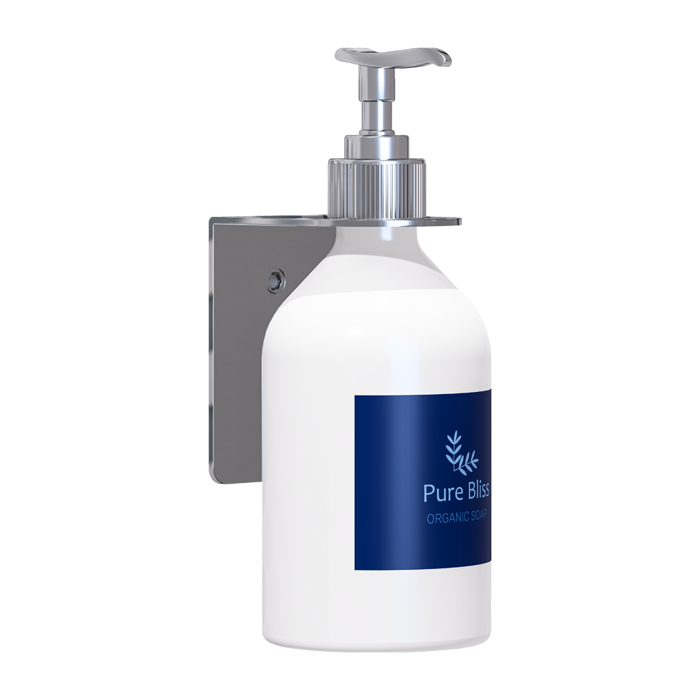 Single Soap Bottle Holder - to suit 29mm or smaller bottle neck, Finish: Satin Stainless Steel