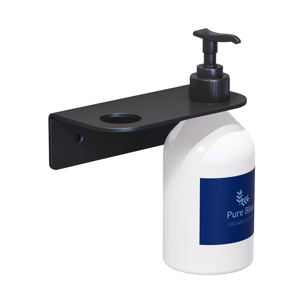 Double Soap Bottle Holder - to suit 29mm or smaller bottle neck, Finish: Designer Black