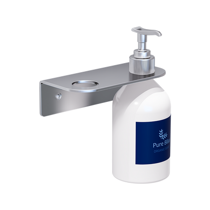 Double Soap Bottle Holder - to suit 29mm or smaller bottle neck, Finish: Satin Stainless Steel