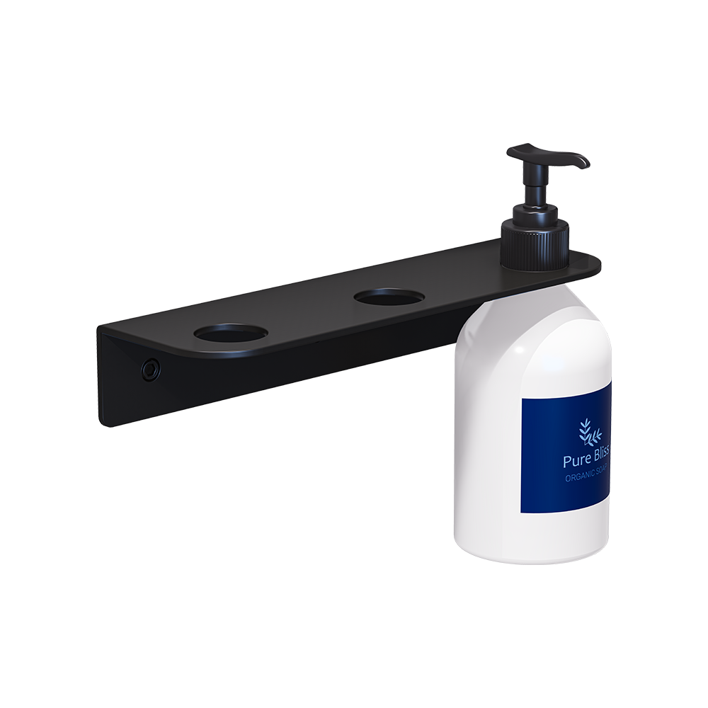Triple Soap Bottle Holder - to suit 29mm or smaller bottle neck, Finish: Designer Black