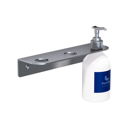 Triple Soap Bottle Holder - to suit 29mm or smaller bottle neck, Finish: Satin Stainless Steel