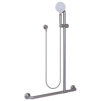 Offset Flush Universal Mount Shower Grab Rail Kit - Compr: MLR1078 & ML_HSK_CHROME