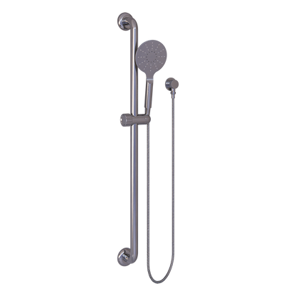Vertical Grab Rail Shower Grab Rail Set - Compr: MLR338_SS  (800mm C to C) & ML_HSK_CHROME