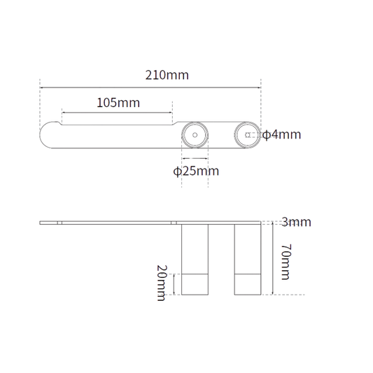 Parker: Toilet Roll Holder Designer Black
