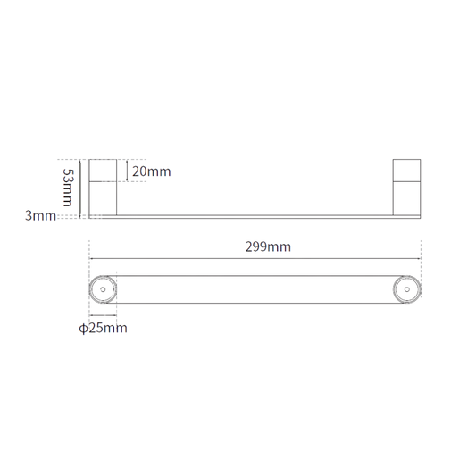 Parker: Single Towel Holder Designer Black