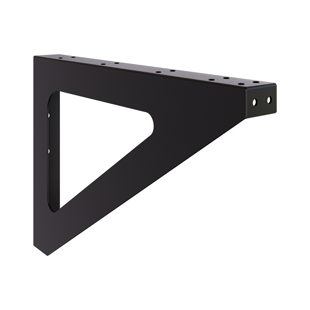 Wall Mount Bench Seat Bracket - Designer Black