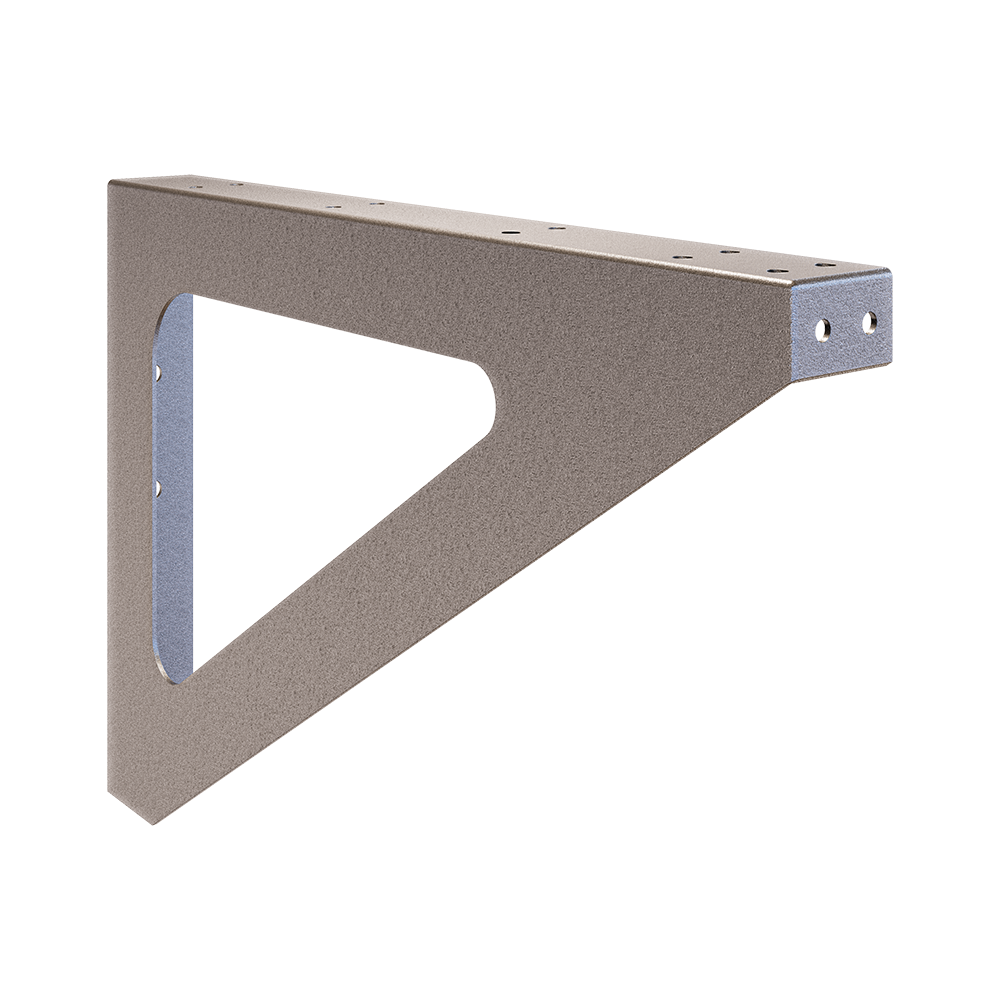 Wall Mount Bench Seat Bracket - Silver