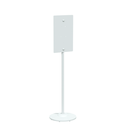 Stainless Steel Hand Sanitiser Stand - Finish: White Powder Coat