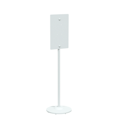 Stainless Steel Hand Sanitiser Stand - Finish: White Powder Coat