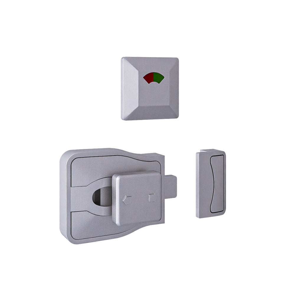 Moda Series Slide Lock and Indicator Set -  Anti-Microbial - With Screw Fixings