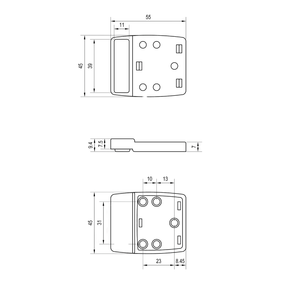 Designer Moda Series Bumper – Concealed - With Screw Fixings