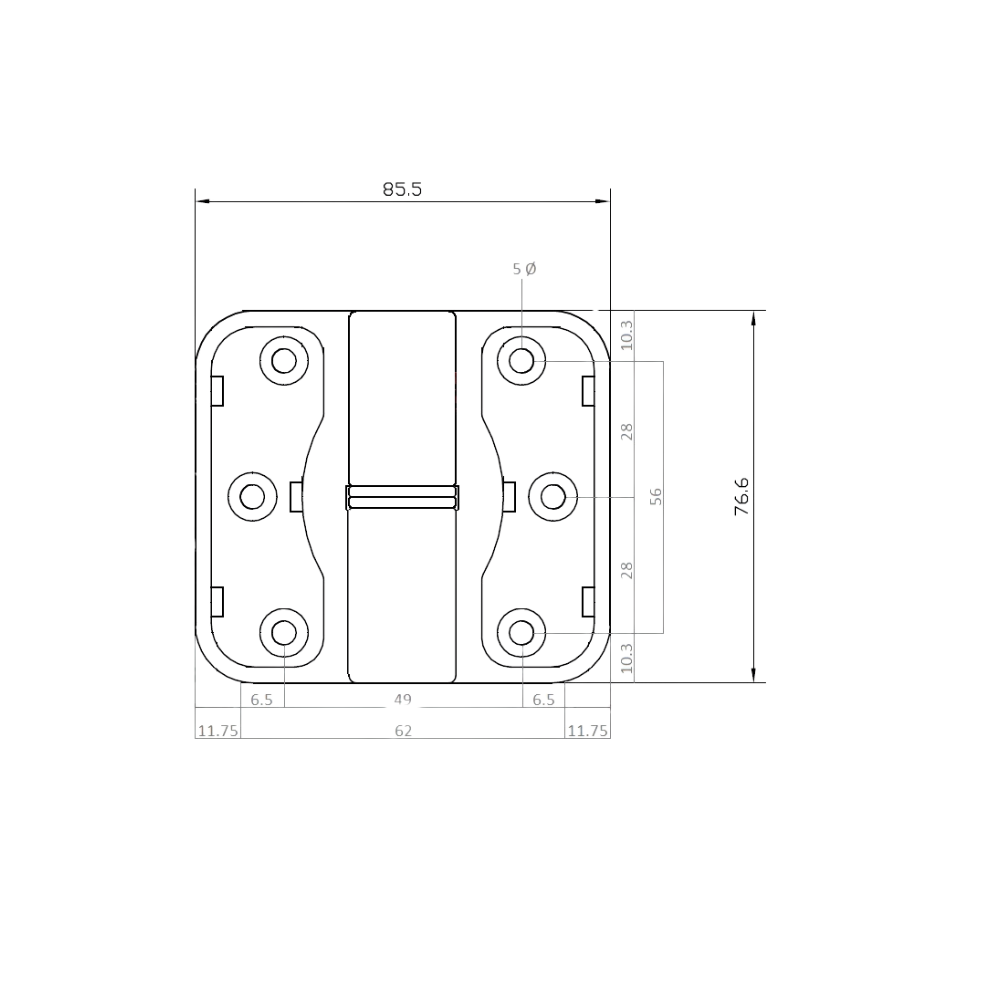 Moda Series Spring Hinge (Each) – Concealed - With Screw Fixings