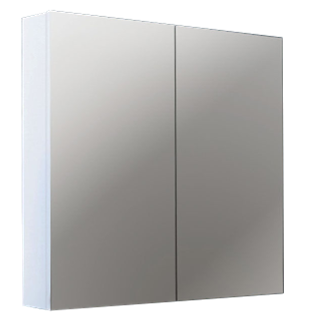 600mmx750mm PVC Shaving Cabinet - Gloss White