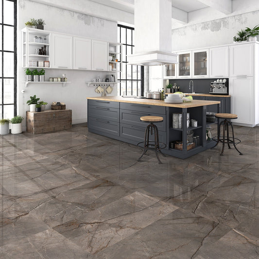 SILVER ROOT SERIES - BROWN SATIN Finish - 750X1500 | 2.25 SQM / 2 PCS PER BOX