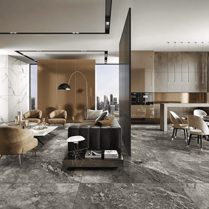 MISTERY SERIES - DARK GREY FELLTEC Finish - 600X1200 | 1.44 SQM / 2 PCS PER BOX