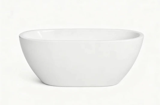 1500mm Freestanding Bathtub - No Overflow - Matte White
