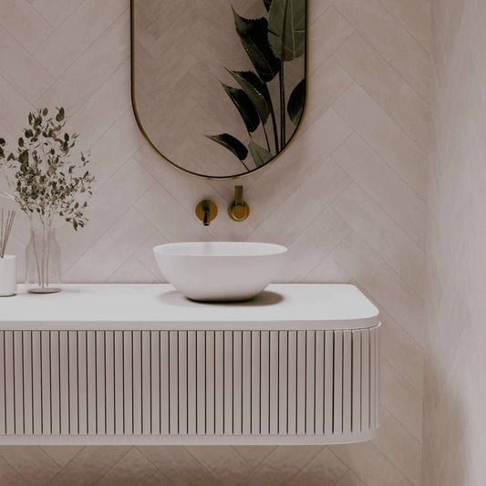 350mm Pietra Bianca - Marcello Above Counter Basins