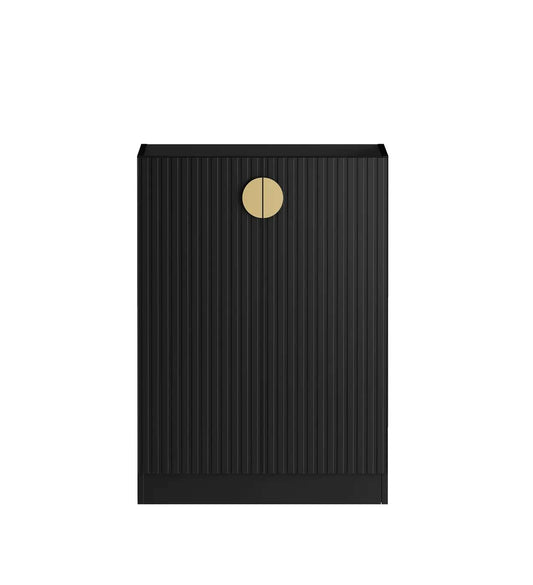 Marlo Laundry 630 Fluted Black Base Cabinet