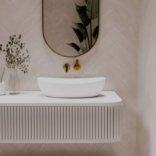 550mm Pietra Bianca - Mila Above Counter Basins