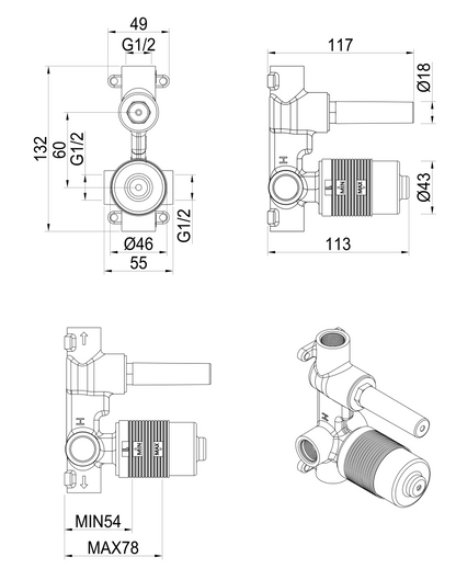 Lantra - Diverter - BODY ONLY