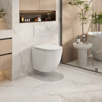 Norton66 Wall-Hung Pan - Tornado Flushing - Gloss White