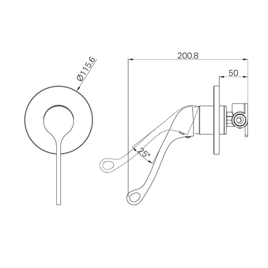 Classic Care Shower Mixer Chrome